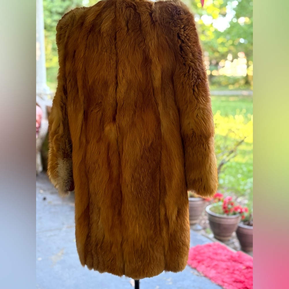 Luxurious Women's Authentic Red Fox Fur Coat (40s)